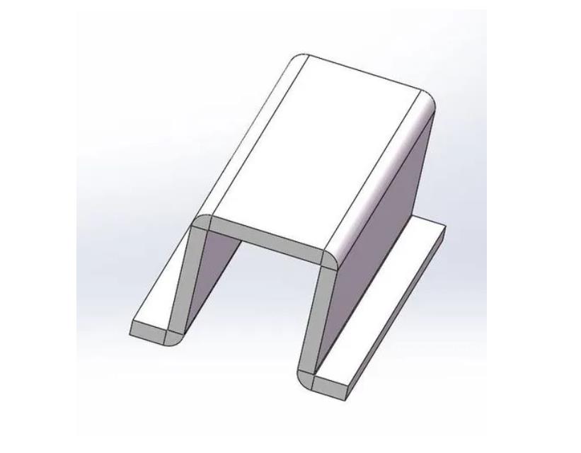 白玉U型槽折弯件